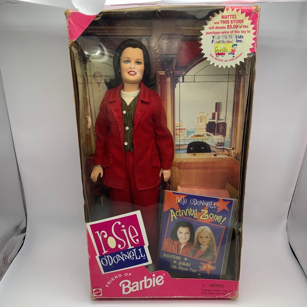 Vintage Mattel Rosie O'Donnell Friend of Barbie Doll NEW Damaged Packaging